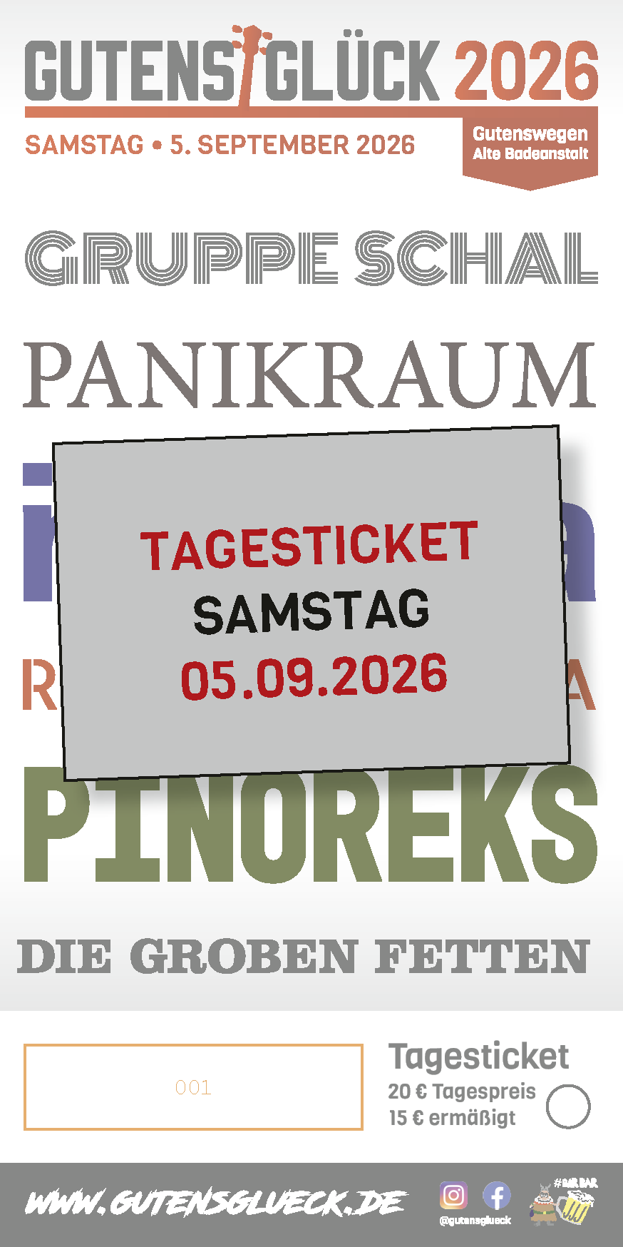 GG2026 - Tagesticket Samstag, 05.09.2026